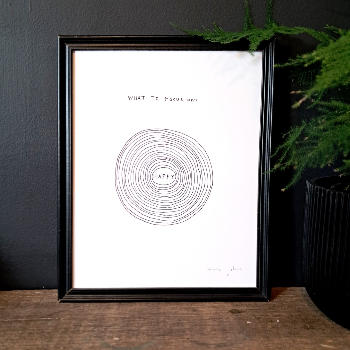 What to focus on - Art Print