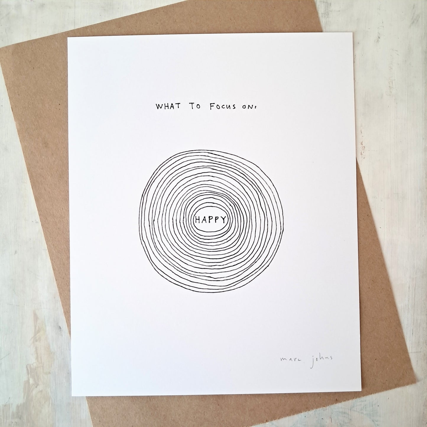 What to focus on - Art Print