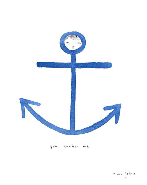 you anchor me - Art Print