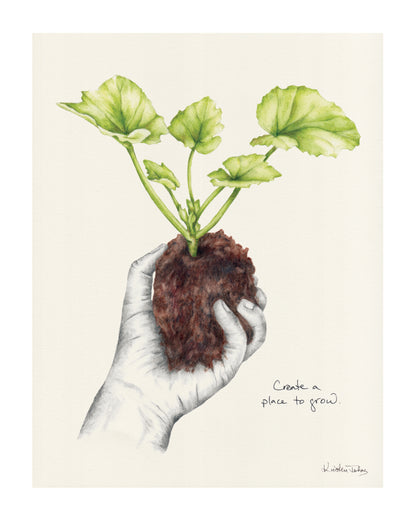 Create a place to grow (zucchini) - Art Print